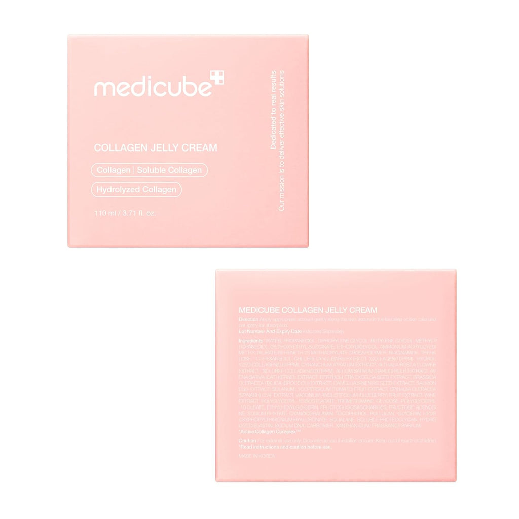 medicube Collagen Jelly Cream- Niacinamide & Freeze-Dried Hydrolyzed Collagen-Boosts skin barrier hydration & gives 24h Glow & Firmer looking skin | No artificial color, Korean skincare (3.71 fl.oz.)
